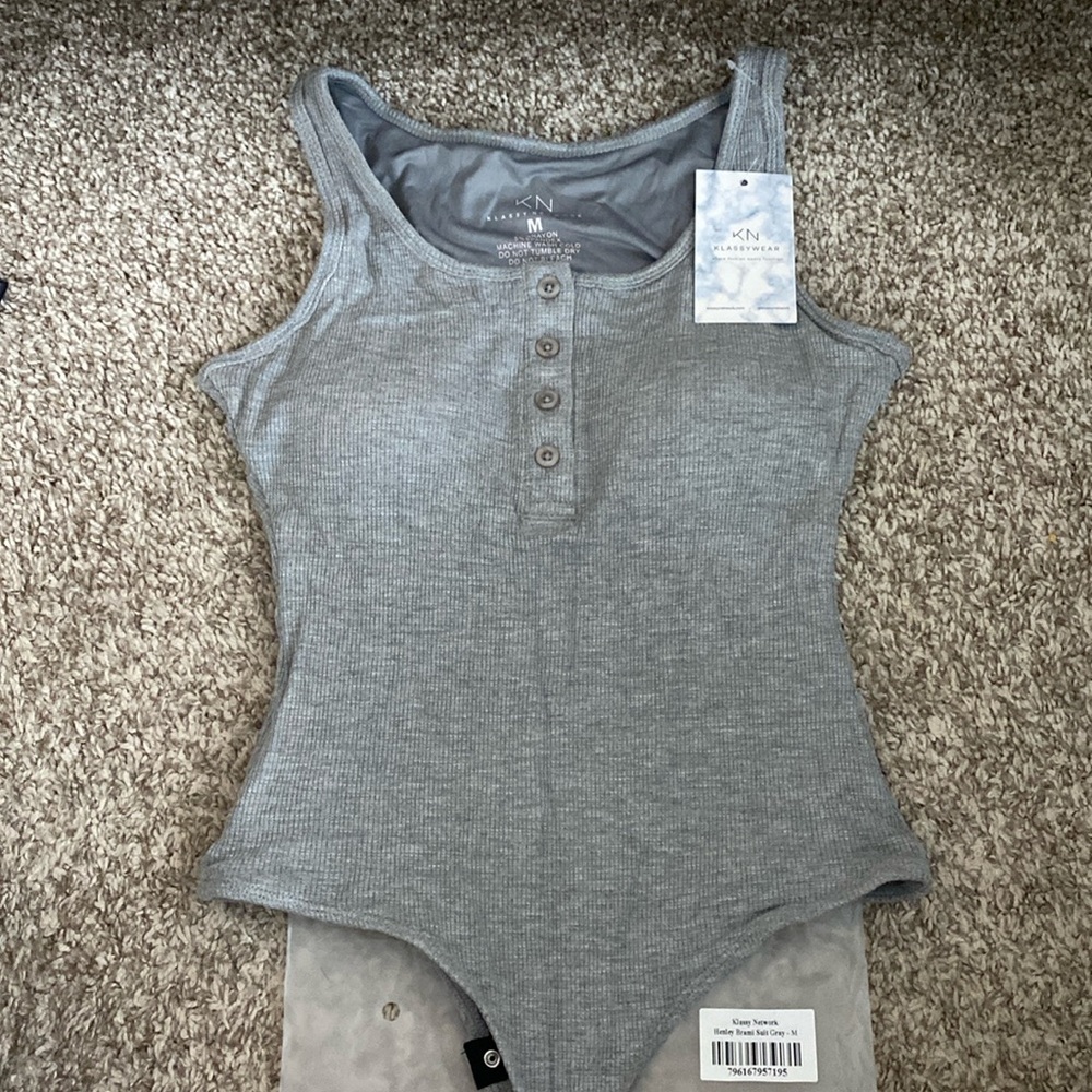 Klassy Network Henley Brain Suit Gray - M